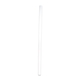 a white reusable standard straw, blank