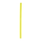 a yellow reusable standard straw, blank