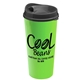 aerial view a black lid & lime green cup the roadmaster - 20 oz travel tumbler with auto sip lid, image 1 of 2