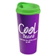 a lime green lid & violet cup the roadmaster - 20 oz travel tumbler with auto sip lid