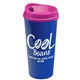 a pink lid & royal blue cup the roadmaster - 20 oz travel tumbler with auto sip lid