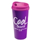 a pink lid & violet cup the roadmaster - 20 oz travel tumbler with auto sip lid