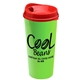 a red lid & lime green cup the roadmaster - 20 oz travel tumbler with auto sip lid