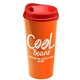 a red lid & orange cup the roadmaster - 20 oz travel tumbler with auto sip lid