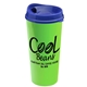 a royal blue lid & lime green cup the roadmaster - 20 oz travel tumbler with auto sip lid