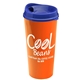 a royal blue lid & orange cup the roadmaster - 20 oz travel tumbler with auto sip lid