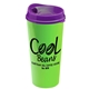 a violet lid & lime green cup the roadmaster - 20 oz travel tumbler with auto sip lid