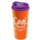 a violet lid & orange cup the roadmaster - 20 oz travel tumbler with auto sip lid