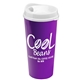 aerial view a white lid & violet cup the roadmaster - 20 oz travel tumbler with auto sip lid, image 1 of 2