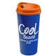 a orange lid & royal blue cup the roadmaster - 20 oz travel tumbler with auto sip lid