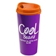 a orange lid & violet cup the roadmaster - 20 oz travel tumbler with auto sip lid