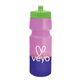 a lime green lid & pink to violet bottle 24 oz eco - friendly color changing sports bottle