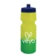 a navy blue lid & yellow to green bottle 24 oz eco - friendly color changing sports bottle