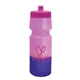 aerial view a pink lid & pink to violet bottle 24 oz eco - friendly color changing sports bottle, image 1 of 2