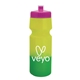a pink lid & yellow to green bottle 24 oz eco - friendly color changing sports bottle
