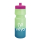 a pink lid & green to blue bottle 24 oz eco - friendly color changing sports bottle
