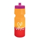 a pink lid & orange to red bottle 24 oz eco - friendly color changing sports bottle