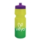 a violet lid & yellow to green bottle 24 oz eco - friendly color changing sports bottle