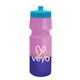 a cyan lid & pink to violet bottle 24 oz eco - friendly color changing sports bottle