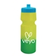 a cyan lid & yellow to green bottle 24 oz eco - friendly color changing sports bottle