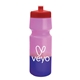 a red lid & pink to violet bottle 24 oz eco - friendly color changing sports bottle