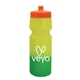 a orange lid & yellow to green bottle 24 oz eco - friendly color changing sports bottle