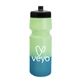 aerial view a black lid & green to blue bottle 24 oz eco - friendly color changing sports bottle, image 1 of 2
