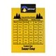 a black clip & yellow board letter clipboard - digital imprint