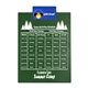 a royal blue clip & dark green board letter clipboard - digital imprint