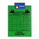 a royal blue clip & green board letter clipboard - digital imprint
