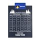 a royal blue clip & navy blue board letter clipboard - digital imprint