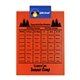 a royal blue clip & orange board letter clipboard - digital imprint