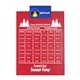 a royal blue clip & red board letter clipboard - digital imprint