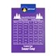 a royal blue clip & violet board letter clipboard - digital imprint