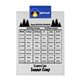 a royal blue clip & white board letter clipboard - digital imprint