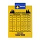 a royal blue clip & yellow board letter clipboard - digital imprint