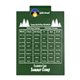 a dark green clip & dark green board letter clipboard - digital imprint