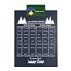 a dark green clip & navy blue board letter clipboard - digital imprint