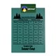 a dark green clip & teal board letter clipboard - digital imprint