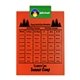 a green clip & orange board letter clipboard - digital imprint