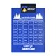 a navy blue clip & royal blue board letter clipboard - digital imprint