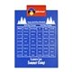 a orange clip & royal blue board letter clipboard - digital imprint