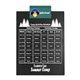 a teal clip & black board letter clipboard - digital imprint