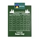 a teal clip & dark green board letter clipboard - digital imprint