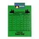 a teal clip & green board letter clipboard - digital imprint