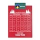 a teal clip & red board letter clipboard - digital imprint