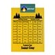 a teal clip & yellow board letter clipboard - digital imprint
