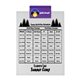 a violet clip & white board letter clipboard - digital imprint