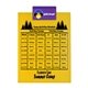 a violet clip & yellow board letter clipboard - digital imprint