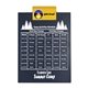 a yellow clip & navy blue board letter clipboard - digital imprint